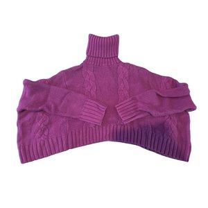 Purple crop top Sweater